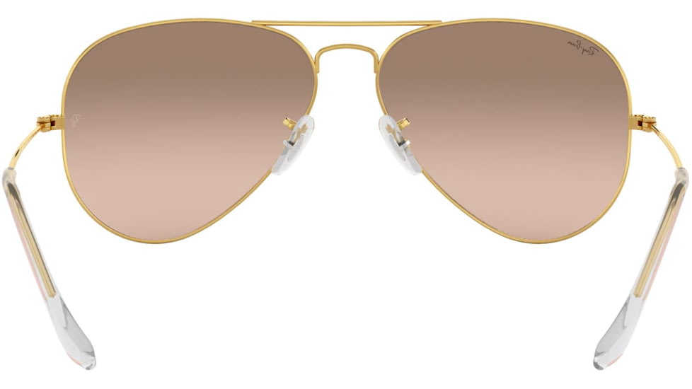 Ray-Ban Aviator Large Metal RB3025 Sunglasses, Arista Frame, Crystal Pink Silver Mirror 55 mm Lenses, 001-3E-5514