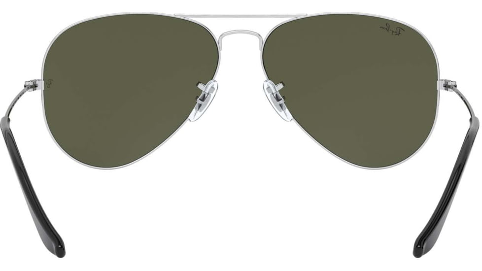 Ray-Ban Aviator Large Metal RB3025 Sunglasses, Silver Frame, Crystal Gray Mirror 55 mm Lenses, W3275-5514