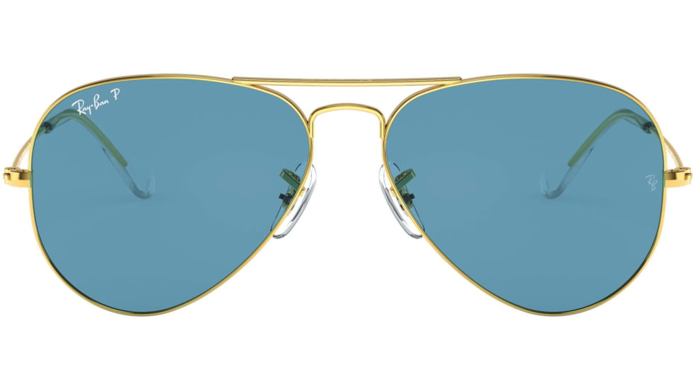 Ray-Ban Aviator Large Metal Sunglasses RB3025 9196S2-55 - , Blue Lenses