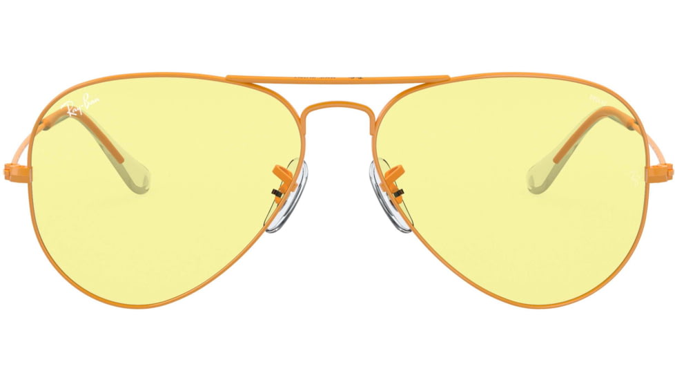 Ray-Ban Aviator Large Metal Sunglasses RB3025 9220T4-55 - , photo evolve yellow/light red Lenses