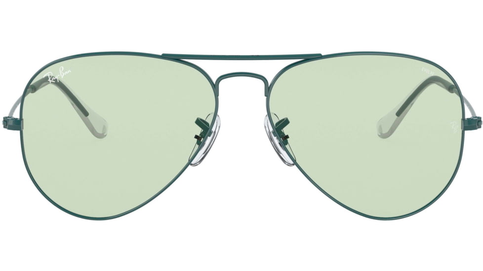 Ray-Ban Aviator Large Metal Sunglasses RB3025 9225T1-55 - , photo evolve green/blue Lenses