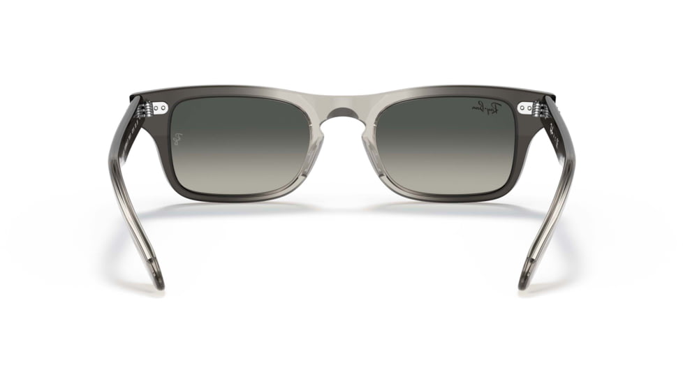 Ray-Ban Burbank JR RJ9083S Sunglasses, Gradient Grey Lenses, Transparent Grey, 43, RJ9083S-710411-43