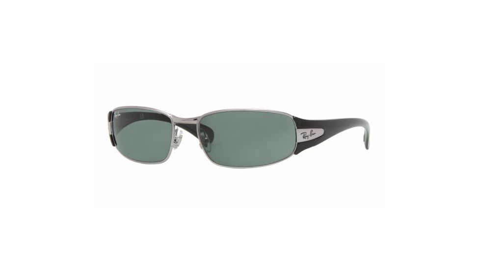 Ray-Ban Junior RJ 9522S Sunglasses Styles - Gunmetal Frame / Green Lenses, 200-71-5315