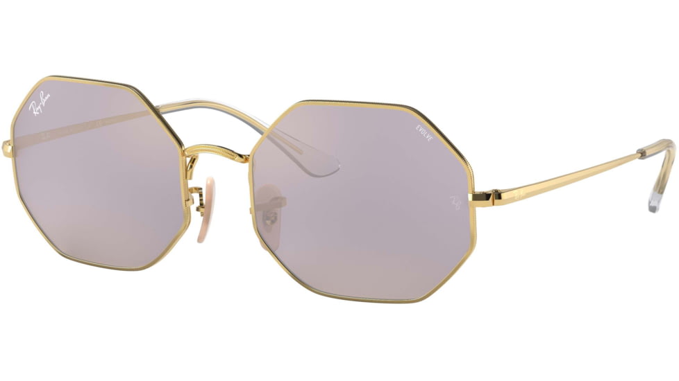 Ray-Ban Octagon RB1972 Sunglasses, Arista, Photo Dark Grey Mirror Gold, 54, RB1972-001-B3-54