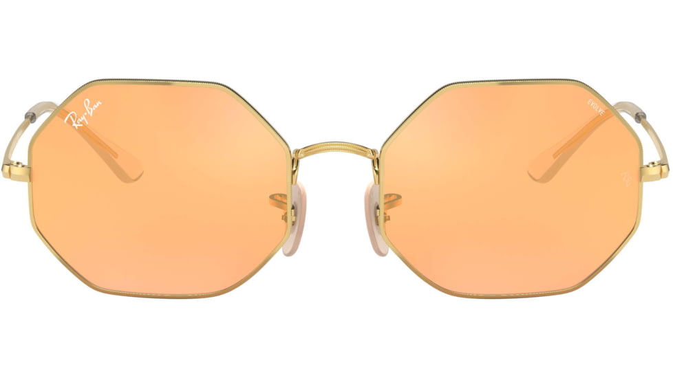 Ray-Ban Octagon 1972 Sunglasses 001/B4-54 - , Photo orange mirror gold Lenses