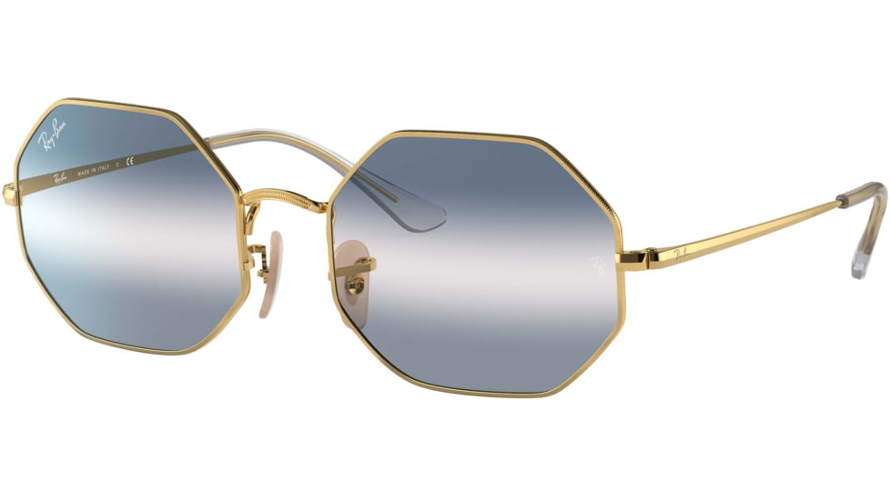 Ray-Ban Octagon RB1972 Sunglasses, Arista, Clear Gradient Blue, 54, RB1972-001-GA-54