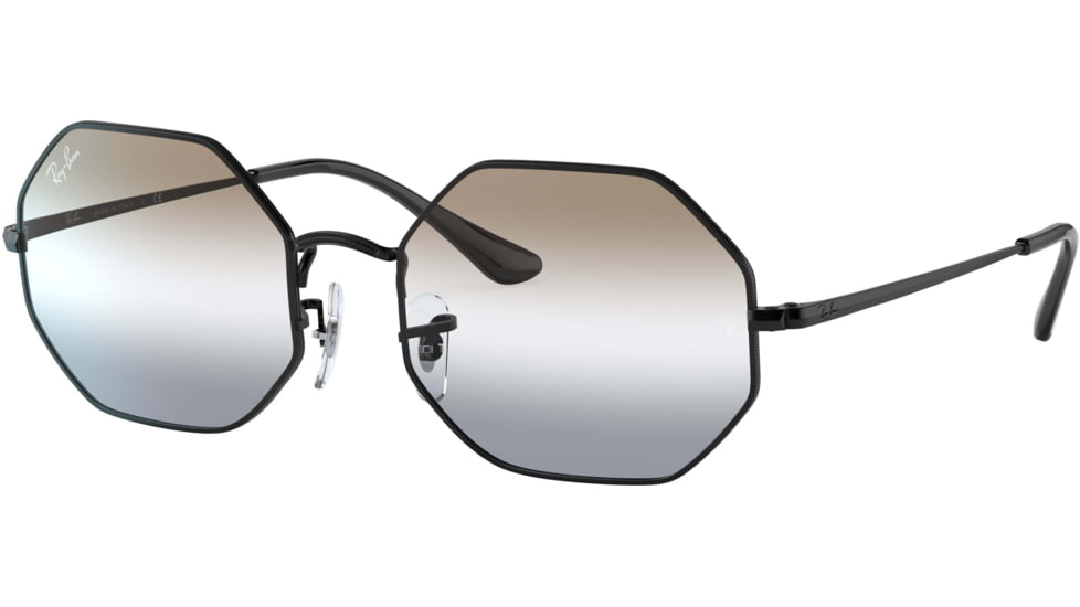 Ray-Ban Octagon RB1972 Sunglasses, Black, 54, RB1972-002-GB-54