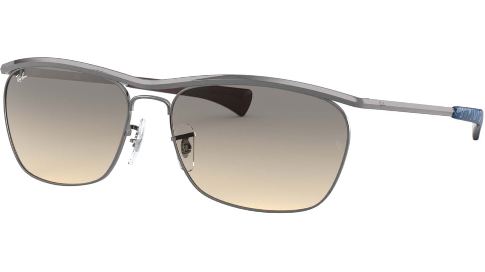 Ray-Ban Olympian II Deluxe RB3619 Sunglasses, Gunmetal, 60, RB3619-004-32-60