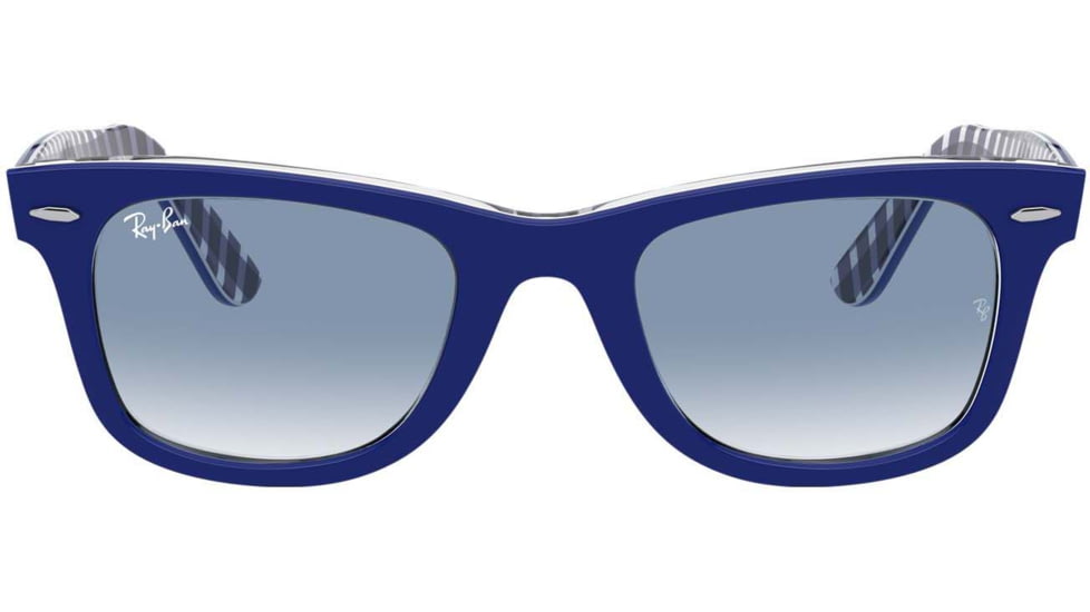 Ray-Ban Original Wayfarer Low Bridge Fit RB2140F Sunglasses 13193F-54 - , Clear Gradient Blue Lenses