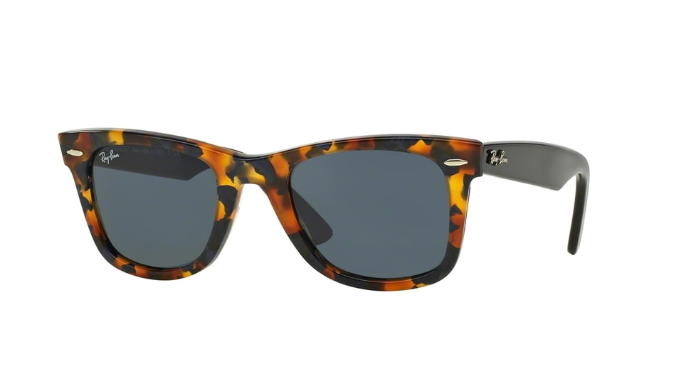 Ray-Ban Original Wayfarer Sunglasses RB2140 1158R5-50 - Spotted Blue Havana Frame, Grey Lenses