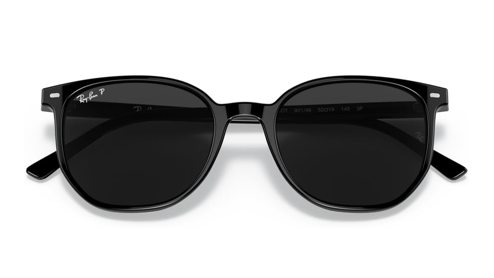 Ray-Ban RB2197 Elliot Sunglasses, Black Frame, Black Lens, Polarized, 50, RB2197-901-48-50