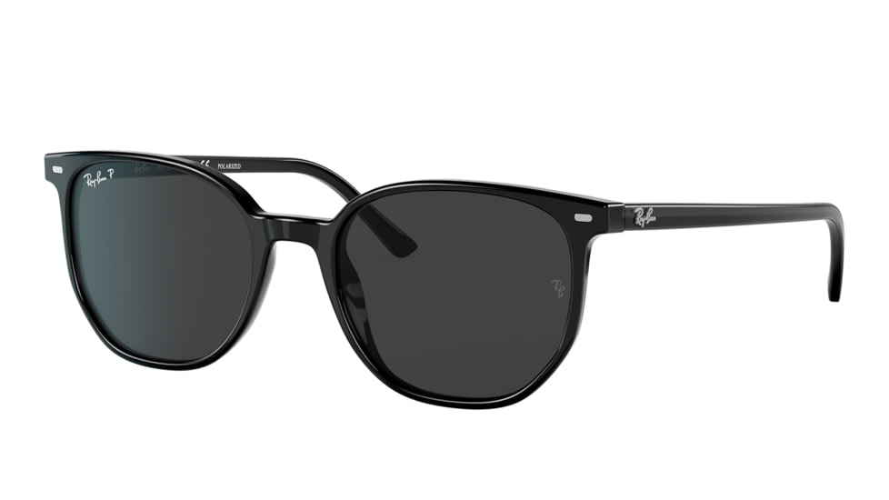 Ray-Ban RB2197 Elliot Sunglasses, Black Frame, Black Lens, Polarized, 50, RB2197-901-48-50