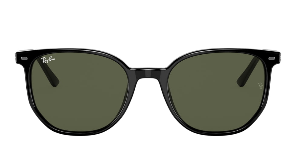 Ray-Ban RB2197 Elliot Sunglasses, Black Frame, Green Lens, 50, RB2197-901-31-50
