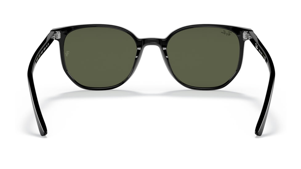 Ray-Ban RB2197 Elliot Sunglasses, Black Frame, Green Lens, 50, RB2197-901-31-50