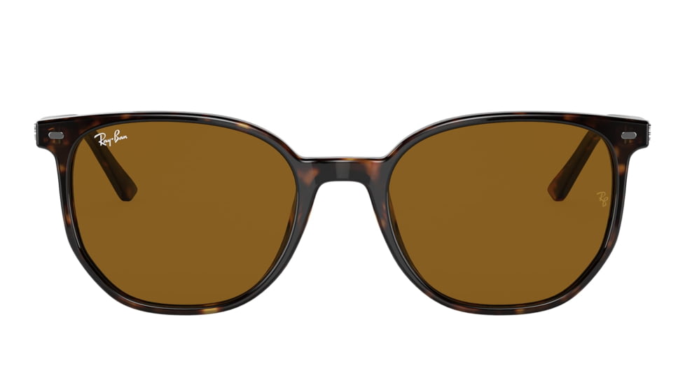 Ray-Ban RB2197F Elliot Sunglasses, Havana Frame, Brown Lens, Asian Fit, 54, RB2197F-902-33-54