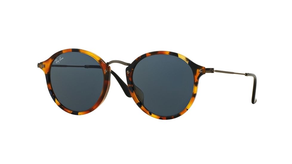 Ray-Ban RB2447F Sunglasses 1158R5-52 - Spotted Blue Havana Frame, Grey Lenses