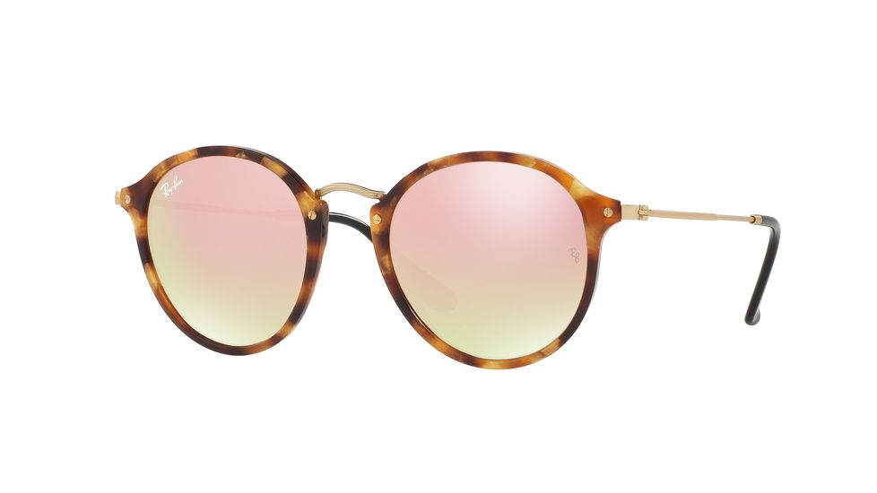 Ray-Ban RB2447F Sunglasses 11607O-52 - Spotted Brown Havana Frame, Copper Flash Gradient Lenses