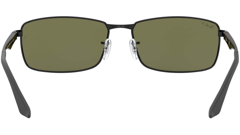 Ray-Ban RB3498 Sunglasses 002/9A-6117 - Black Frame, Green Lenses