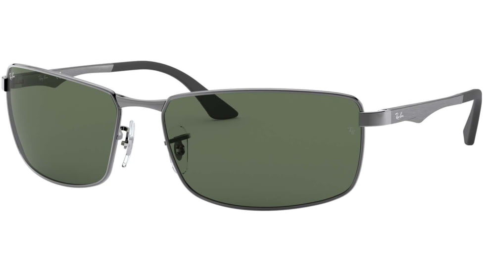 Ray-Ban RB3498 Sunglasses 004/71-6417 - Gunmetal Frame, Green Lenses