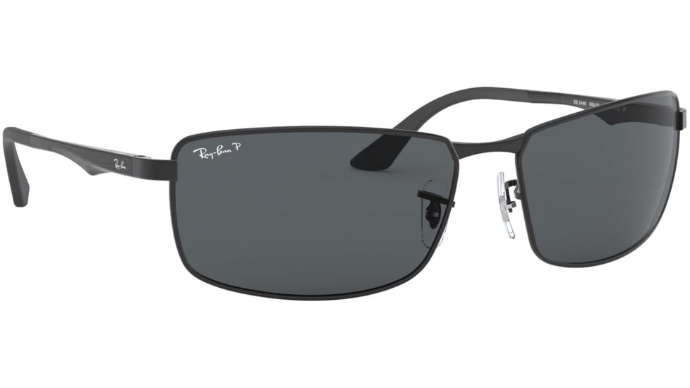 Ray-Ban RB3498 Sunglasses 006/81-64 - Matte Black Frame, Polar Gray Lenses