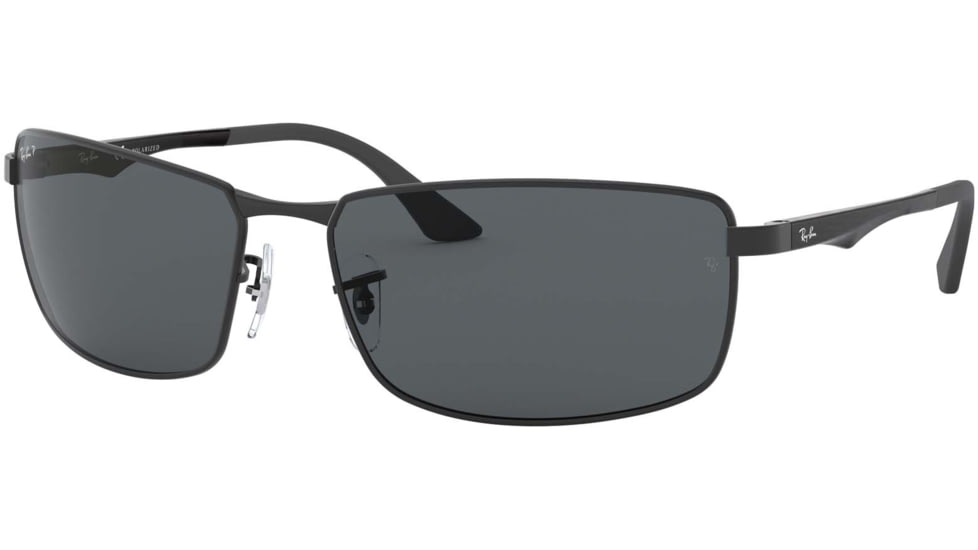 Ray-Ban RB3498 Sunglasses 006/81-64 - Matte Black Frame, Polar Gray Lenses