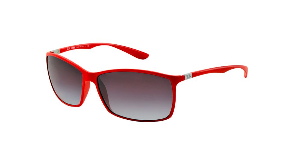 Ray-Ban RB4179 Sunglasses 60188G-6213 - Red Frame, Gradient Grey Lenses