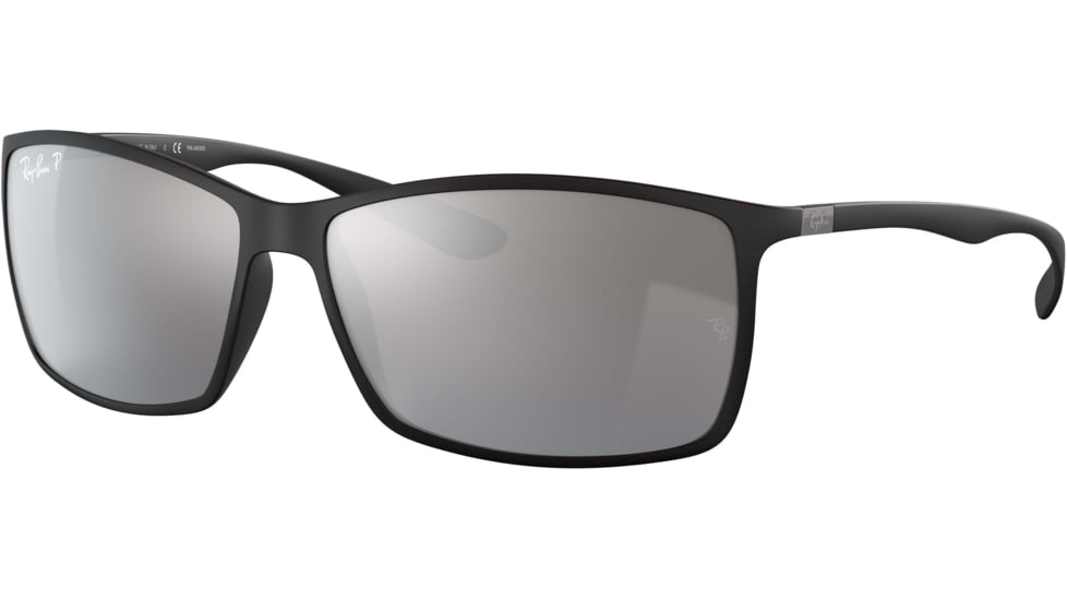 Ray-Ban RB4179 Sunglasses 601S82-62 - Matte Black Frame, Gray Mirror Silver Polar Lenses