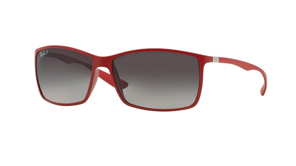 Ray-Ban RB4179 Sunglasses 6123T3-62 - Matte Amaranth Frame, Grey Gradient Polar Lenses