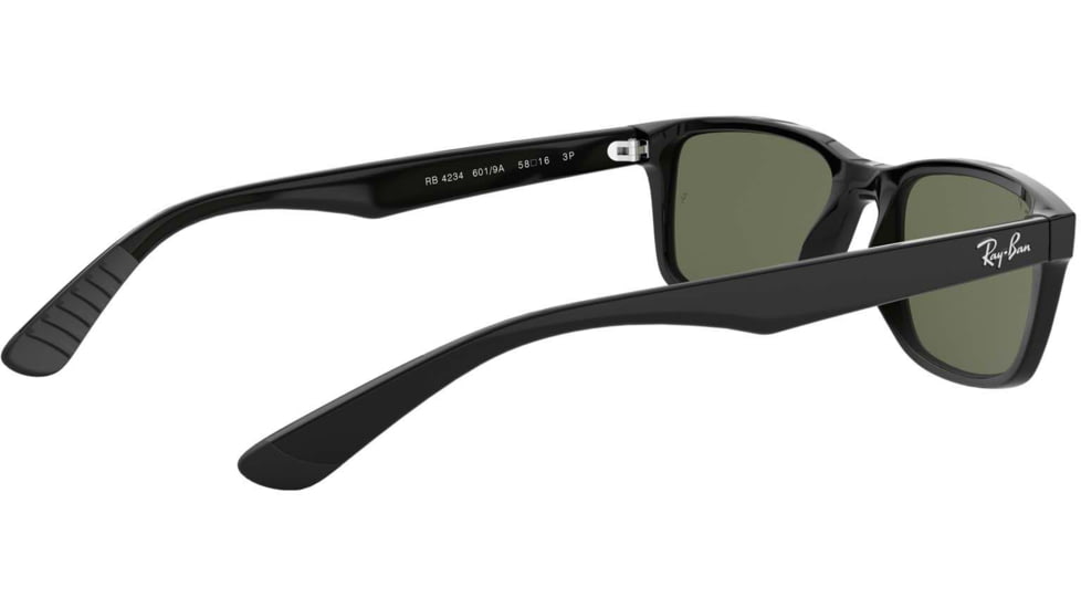 Ray-Ban RB4234 Sunglasses 601/9A-58 - Black Frame, Polar Green Lenses