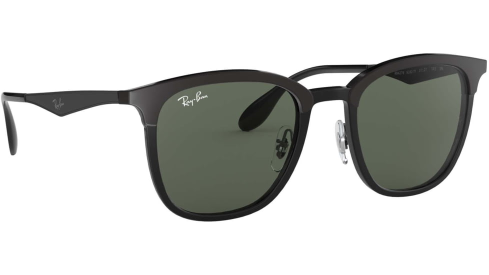 Ray-Ban RB4278 Sunglasses 628271-51 - Black / Matte Black Frame, Green Lenses