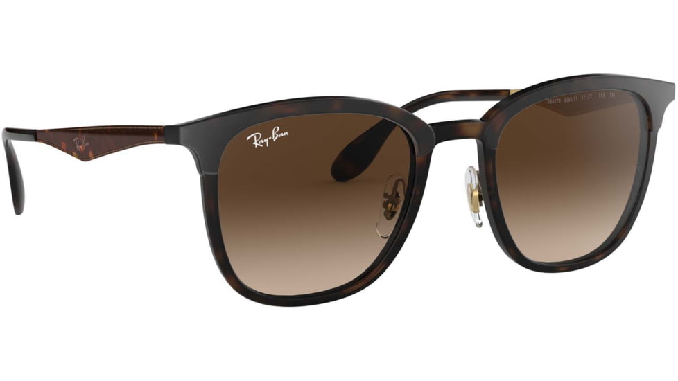 Ray-Ban RB4278 Sunglasses 628313-51 - Havana/Matte Havana Frame, Brown Gradient Lenses