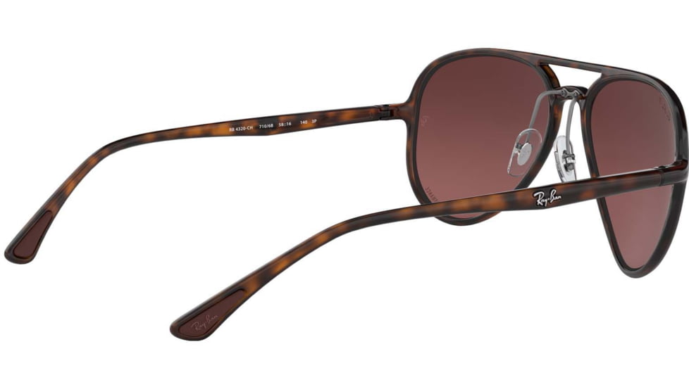 Ray-Ban RB4320CH Sunglasses 710/6B-58 - , Purple Mir Gold Gradient Polar Lenses