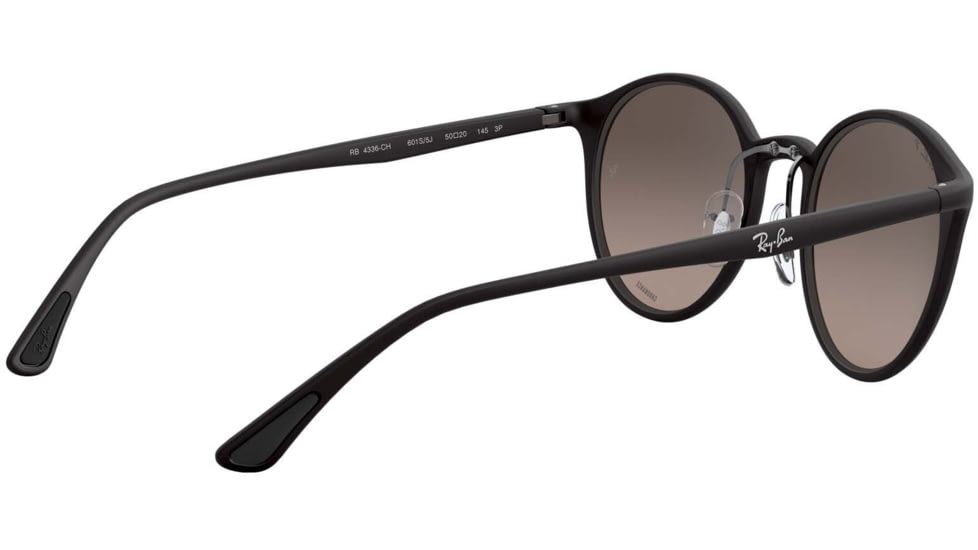 Ray-Ban RB4336 Chromance Sunglasses, Matte Black, Grey Mirror Silver Chromance, 50, RB4336CH-601S5J-50