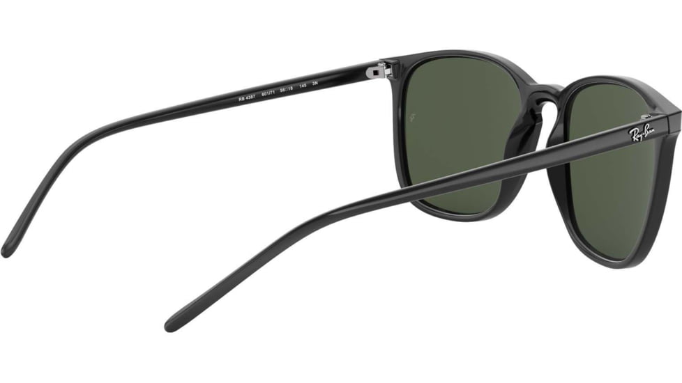 Ray-Ban RB4387 Sunglasses 601/71-56 - Black Frame, Green Lenses