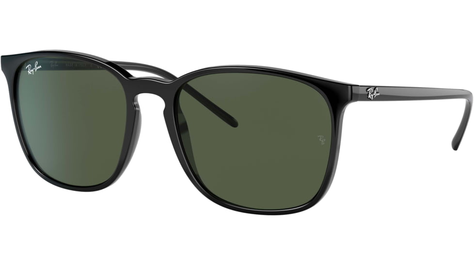 Ray-Ban RB4387 Sunglasses 601/71-56 - Black Frame, Green Lenses