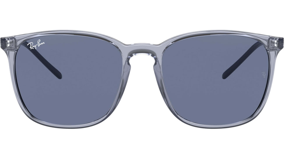 Ray-Ban RB4387 Sunglasses 639980-56 - Trasparent Blue Frame, Blue Lenses