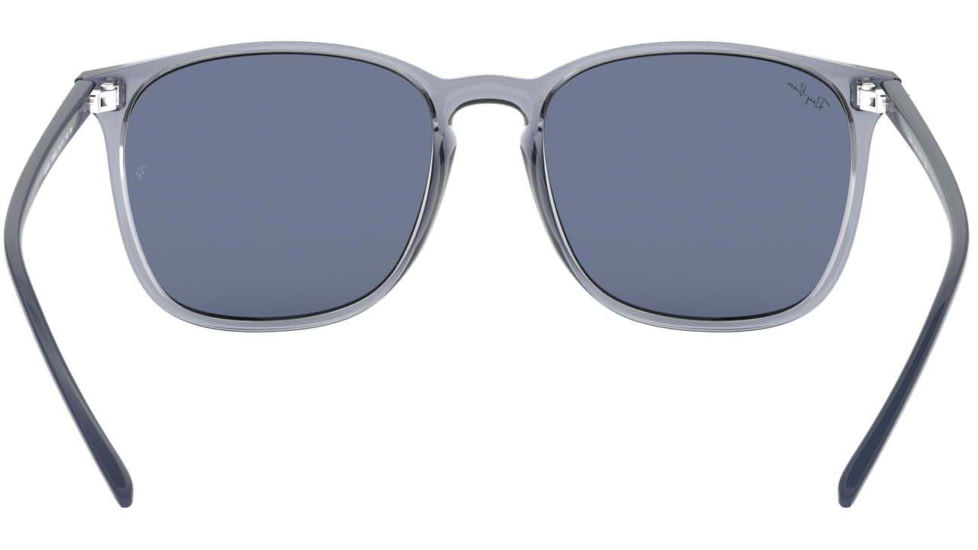 Ray-Ban RB4387 Sunglasses 639980-56 - Trasparent Blue Frame, Blue Lenses