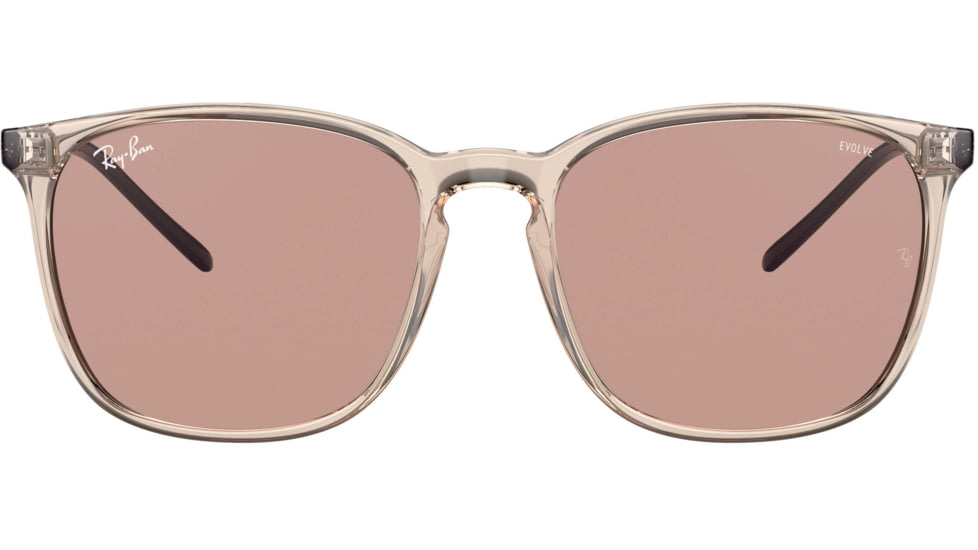 Ray-Ban RB4387 Sunglasses, Evolve Photo Brown Lenses, Light Brown, 56, RB4387-6573Q4-56