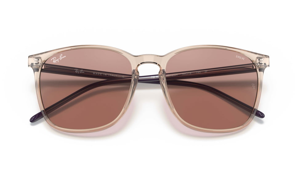 Ray-Ban RB4387 Sunglasses, Evolve Photo Brown Lenses, Light Brown, 56, RB4387-6573Q4-56