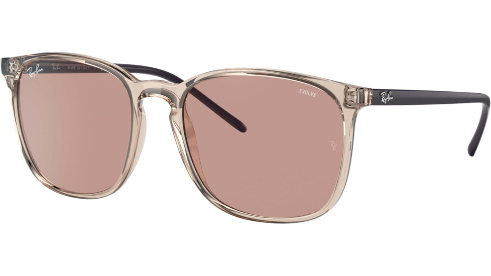 Ray-Ban RB4387 Sunglasses, Evolve Photo Brown Lenses, Light Brown, 56, RB4387-6573Q4-56