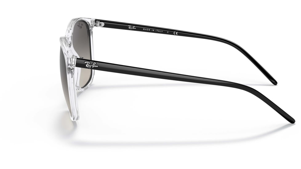 Ray-Ban RB4387 Sunglasses, Grey Gradient Lenses, Transparent, 56, RB4387-647711-56