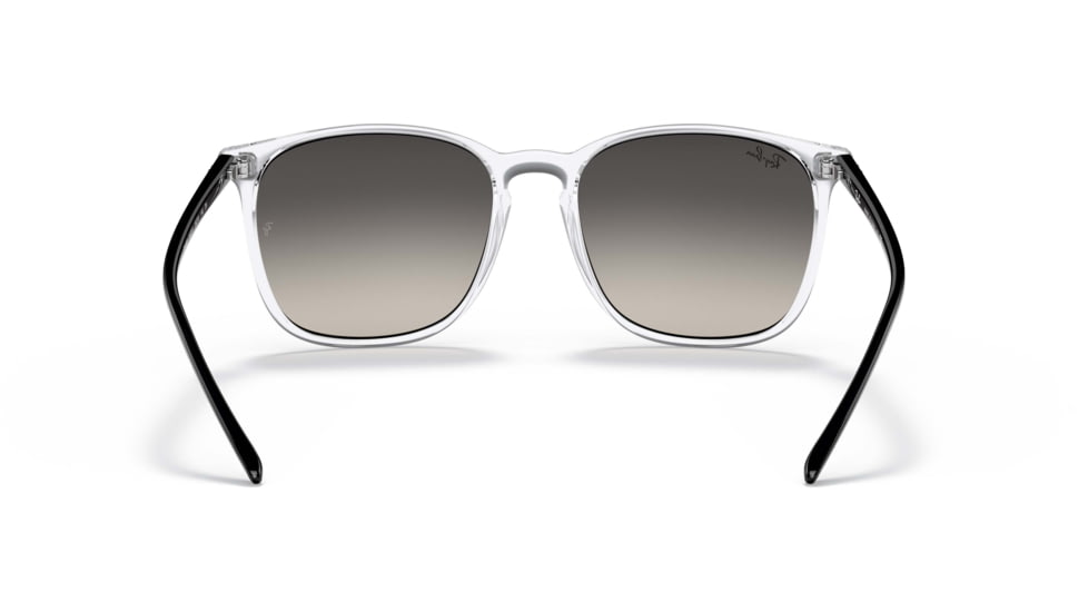Ray-Ban RB4387 Sunglasses, Grey Gradient Lenses, Transparent, 56, RB4387-647711-56