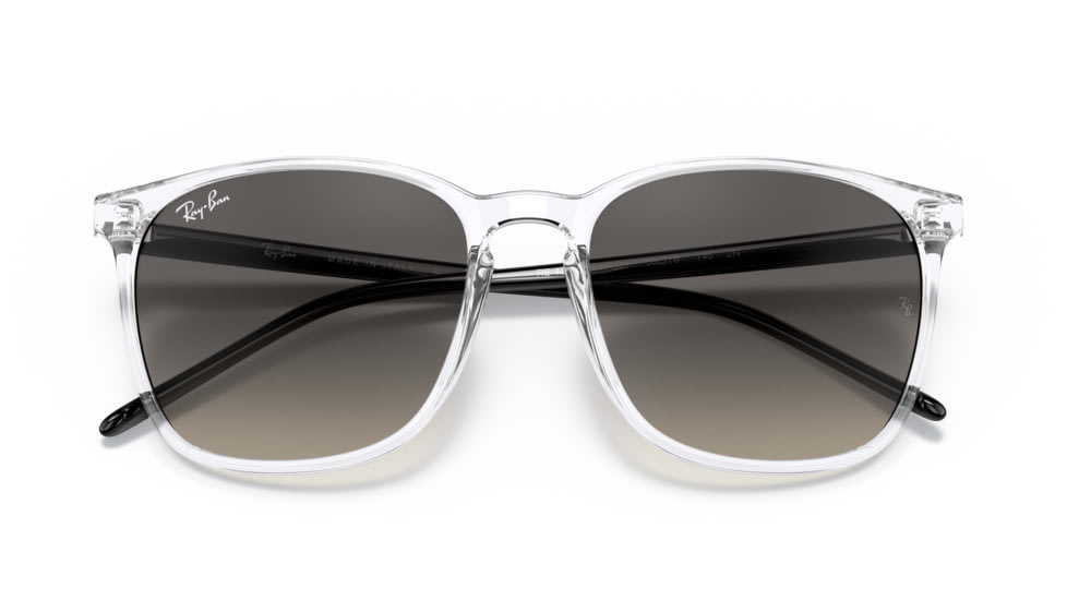 Ray-Ban RB4387 Sunglasses, Grey Gradient Lenses, Transparent, 56, RB4387-647711-56