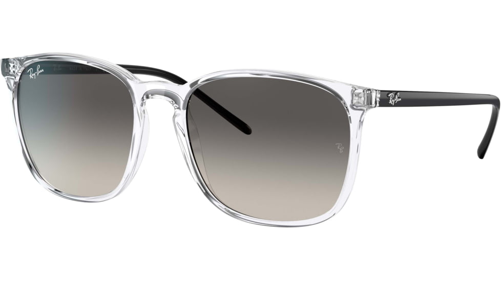 Ray-Ban RB4387 Sunglasses, Grey Gradient Lenses, Transparent, 56, RB4387-647711-56