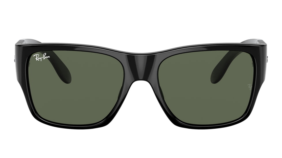 Ray-Ban RJ9287S Wayfarer Nomad Junior Sunglasses - Kids, Black Frame, Dark Green Lens, 48, RJ9287S-100-71-48