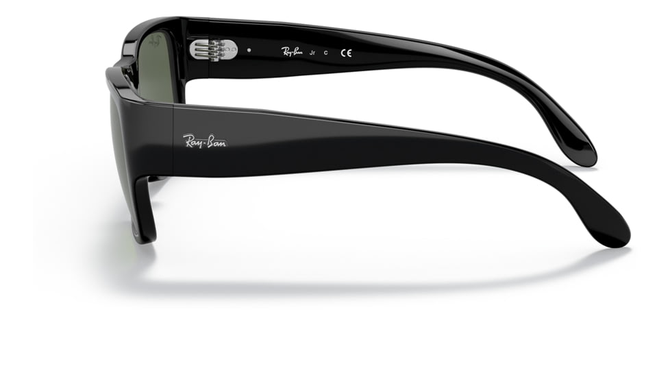 Ray-Ban RJ9287S Wayfarer Nomad Junior Sunglasses - Kids, Black Frame, Dark Green Lens, 48, RJ9287S-100-71-48