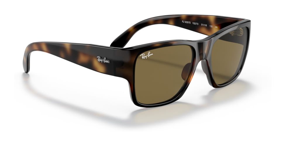 Ray-Ban RJ9287S Wayfarer Nomad Junior Sunglasses - Kids, Havana Frame, Dark Brown Lens, 48, RJ9287S-152-73-48