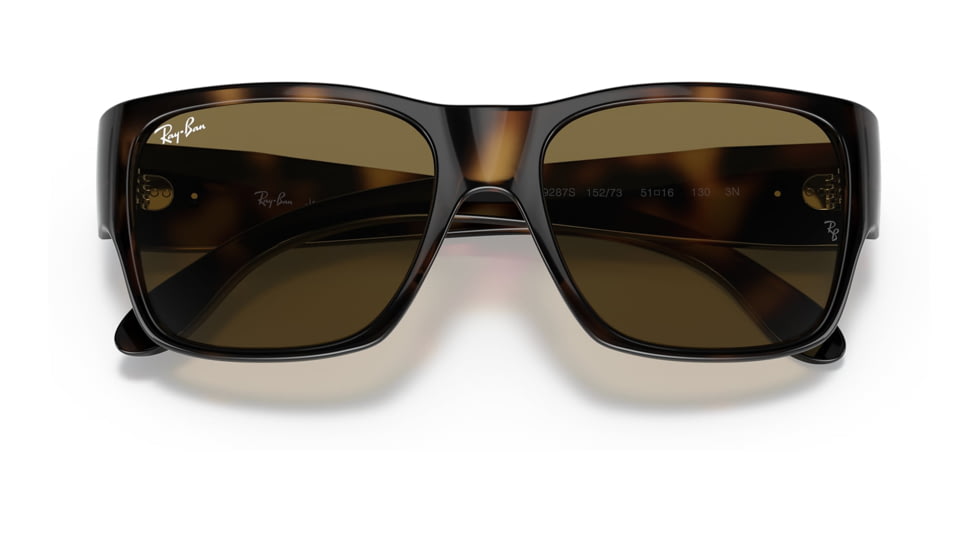 Ray-Ban RJ9287S Wayfarer Nomad Junior Sunglasses - Kids, Havana Frame, Dark Brown Lens, 48, RJ9287S-152-73-48
