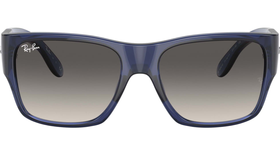 Ray-Ban RJ9287S Wayfarer Nomad Junior Sunglasses - Kids, Transparent Blue Frame, Grey Gradient Lens, 51, RJ9287S-711411-51
