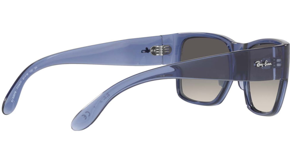 Ray-Ban RJ9287S Wayfarer Nomad Junior Sunglasses - Kids, Transparent Blue Frame, Grey Gradient Lens, 51, RJ9287S-711411-51